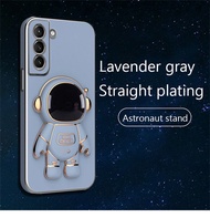 Luxury 3D Stereo Holder Stand Astronaut Plating Smooth Phone Case For OPPO Reno 8 Reno 7 Reno 6 Reno 5 Reno 4 Reno 3 2 Reno2 Reno8 Reno7 SE Reno6 Reno5 Lite Pro Plus Reno10X 10X 6Z 5F 5Z 7Z Soft Back Cover