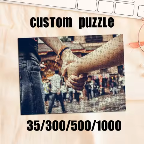 35/300/500/1000pcs Personalized Custom Photo Couple Puzzle With Your Own Images As Gift For Holiday 