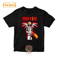 BAJU KAOS ATASAN ANAK GAME FREE FIRE FF TAS SAYAP SULTAN NEW DESIGN