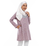 AQEELA Nursing Neckline T-Shirt - Lilac (ai1001d)