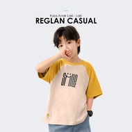 Korean Style Boys' T-Shirts Ages 2-9 Years I AMIGO Raglan Distro Children's T-Shirts