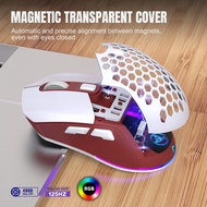 wireless mouse mouse wireless HXSJ New Dual Mode 2.4G Bluetooth Wireless Mouse RGB Light Rechargeabl