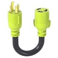 NEMA L14-30P ke NEMA L6-30R, Penyesuai 30 Amp 4 Pin ke 3 Pin dengan Sambungan Berkunci, Kord Penukar