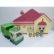 Preloved Bluey Playset Toys House and Garbage Truck