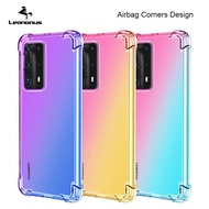 Huawei Nova 2 Lite Y9s Airbag Corner Shockproof Casing Gradient Clear Soft Silicone Cover Phone Case