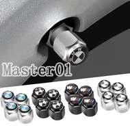 4PCS/SET For BMW M Power E60 E90 E36 E39 Metal Car Wheel Tire Valve Caps Tyre Rim Stem Covers with W