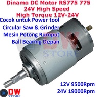 terbaruu !!!! Dinamo DC Motor RS-775 775 24V 12V-24V Potong Rumput