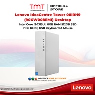 Lenovo IdeaCentre Tower 08IRH9 (90XW008EMI) Desktop | Intel Core i3-1315U | 8GB RAM 512GB SSD | Inte