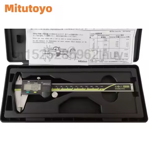 Mitutoyo CNC Digital Vernier Caliper 8inch 0-200mm 500-197-30 LCD Electronic Metric To Imperial Conv
