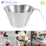 LILY Espresso Measuring Cup, Stainless Steel 100ml Espresso Shot Cup, Accessories Universal 304 Coffee Measuring Glass