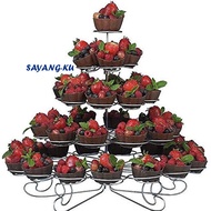 5 Tier 41 Cupcake Stand / Dessert Stand / Wedding Birthday Event Party Holds 41 Cupcake Stand