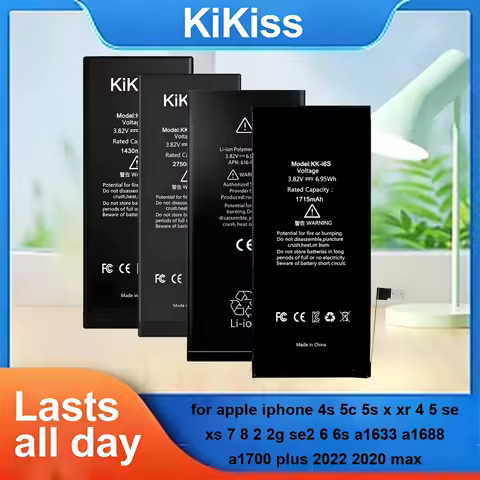 SE2020 Battery For Apple iPhone 4S 5C 5S x XR 4 5 SE XS 7 8 2 2G SE2 6 6S A1633 A1688 A1700 Plus 202