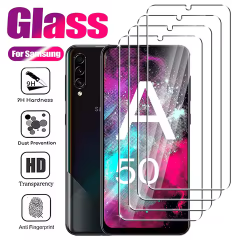 1-4Pcs Tempered Glass For Samsung Galaxy A50 A40 A30 A20 A10 Screen Protector on Samsung A90 A80 A70
