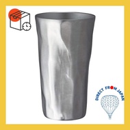 Doshisha Nomi Goro Hand-twisted Tumbler 420ml Silver