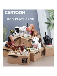 1個小豬存錢罐,狗狗存錢罐,我的狗狗存錢罐,機器人啃咬嬰兒玩具存錢罐,狗狗吃錢存錢罐