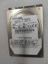 【電腦零件補給站】TOSHIBA MK4032GSX 40GB 5400 RPM SATA 2.5吋硬碟
