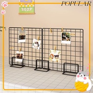 POPULAR Display Rack, Grid Frame Grid Storage Rack, Modern Metal with Base Jewelry Booth Rack For Gr