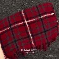 Female Soft Waxy Warm Atmosphere Scarf Scarf 2025 Feel Winter All-Match A75 New Style Student Plaid 