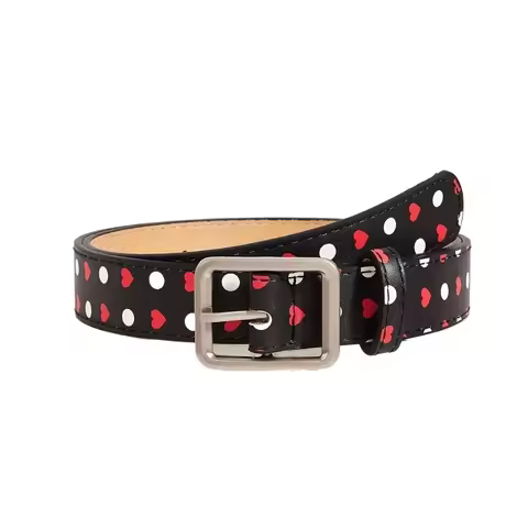 Fashion Vintage Polk Dot Women Belts Y2K Girls PU Leather Belt Waistband Jeans Belts Pin Buckle Wais
