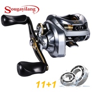 Sougayilang Baitcasting Reel High Speed Two-Tone Aluminum Spool 17.64Lbs Drag Powerful Baitcasters 1