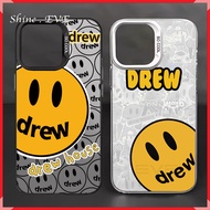 Drew Logo Para sa iPhone 16 11 12 13 14 15 Pro MAX X XS XR 7 8 Plus IMD shockproof case