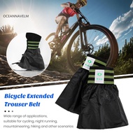 oc Bike Leg Guards Leg Binding Straps Reflective Cycling Leg Straps Adjustable Ankle Bands for Safety and Visibility While Riding Elastic Fastener Tape for Pants 1 Pair