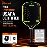 Beesoul Pickleball Paddle with Thermoformed T800 Carbon Friction Surface USAPA Certified Pro Competi