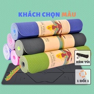 Yoga Mat, 6MM And 8MM High-Grade Routing TPE GYM Mat