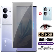 2in1 Privacy Tempered Glass Protector Class Film For Vivo V29E V27E V27 V29 Pro V27Pro V29Pro Vivo V