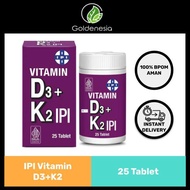 IPI Vitamin D3 + K2 25 Tablets - Vitamin D3 and K2 Supplement