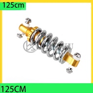 Original FLJ T11 Electric Scooter Rear Spring Shock Absorber125mm Gold 6mm High Pressure Spring Acce