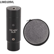 LIWD109VL Microphone To XLR Male Adapter 3 Pin for 3.5mm Headphones, 20-16000Hz 3 Pin XLR Male 48V P