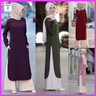 SHEKO Casual Wear Women Baju Muslimah Set Seluar Dan Blouse Wanita Suit Perempuan Lengan Panjang Plus Size Outfit Pants