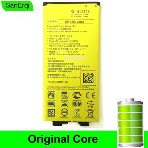 For LG G5 H868 H860 F700K H850 Battery BL-42D1F VS987 US992 H820 H850 2800mAh Battery New Replacemen