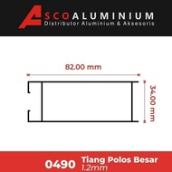 TERBARU ALUMINIUM TIANG POLOS BESAR 1.2MM PROFILE 0490 SWING DOOR