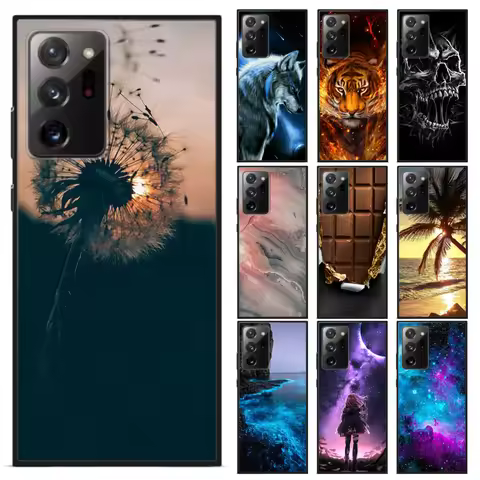 Silicone Case For Samsung Galaxy Note 20 Ultra Case Note20 Silicone Back Cover Soft Phone Case For S