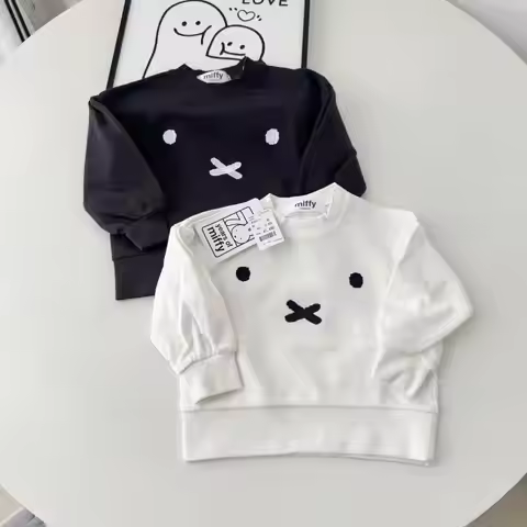 Miffy hoodie pure cotton material parent child coordination Outfit gentle skin friendly Kawaii desig