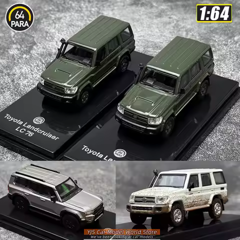 PARA diecast model 1/64 Land Cruiser LC250 2024 LC70 LC76 2014 car model stcollection