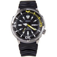 Seiko Prospex "Baby Tuna" Automatic Diver's 200M  นาฬิกาข้อมือสุภาพบุรุษ Black  Silicon Strap  รุ่น  SRP639K1