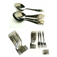 Thick stainless steel tablespoons, tablespoons, contents (6/ 12 pcs)