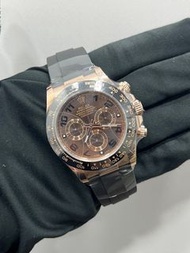 ROLEX 116515LN 朱古力數字面膠帶 2018年 二手全套