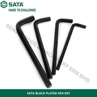 SATA BLACK PLATED HEX KEY / 12MM 14MM 17MM 22MM 27MM / ALLEN KEY / L SHAPE HEX KEY / MM SIZE HEX KEY