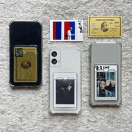 For Moto G96 Case Classic Silicone Soft Transparent with Card Slot Shockproof For Motorola Moto G96 