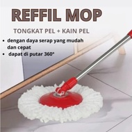 Floor Mop Handle Stick + Multipurpose Spin Mop Cloth Spin Mop Mop Stick Mop Cloth Replacement