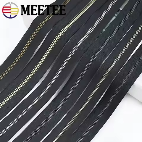 1/2/4Yards 3# 5# 8# Metal Zipper Tape Roll Zippers For Bags Shoes By The Yards Zips Repair Kit DIY C