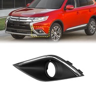 For Mitsubishi Outlander 2016-2021 Left Right Front Bumper Fog Light Bezel Cover Frame Shell with Ch