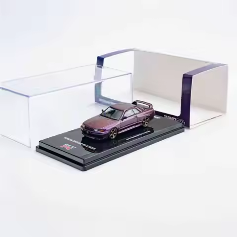 In Stock Ready To Ship INNO64 1:64 Nissan Skyline GT-R (R32) Australian Special Edition Purple Dieca