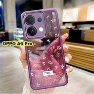 Casing OPPO A6 Pro A6Pro OPPOA6Pro A 6 Pro 2025 Casing Soft Shockproof Clear Flower Back Cover