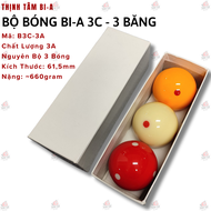 [THỊNH TÂM] Bộ 3 Bóng Bida 3 Băng Bóng Bi-A 3C 6 Chấm [ Bộ Bóng 3C ]