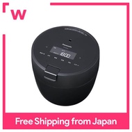 Panasonic Rice Cooker 5-component Pressure IH Compact size Automatic cooking pot with waterless cooking/low temperature cooking Dishwasher safe lid Black SR-CR10A-K